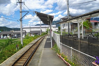 ホームに屋根があります