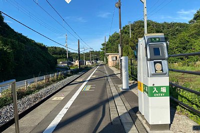 簡易Suica改札機と乗車駅証明書発行機