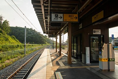 改札口に簡易Suica改札機