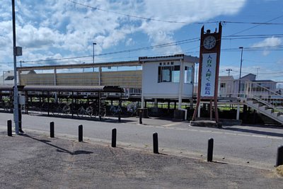 駅前に駐輪場